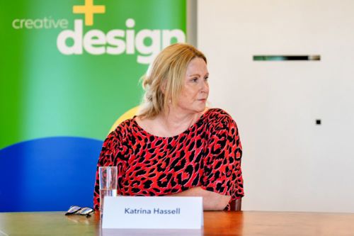 Katrina Hassell speaking at Scotland roundtable event
