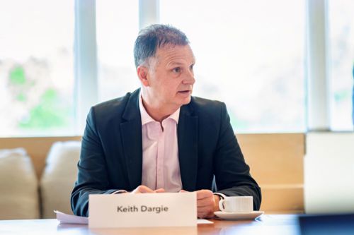 Keith Dargie speaking at Scotland roundtable event