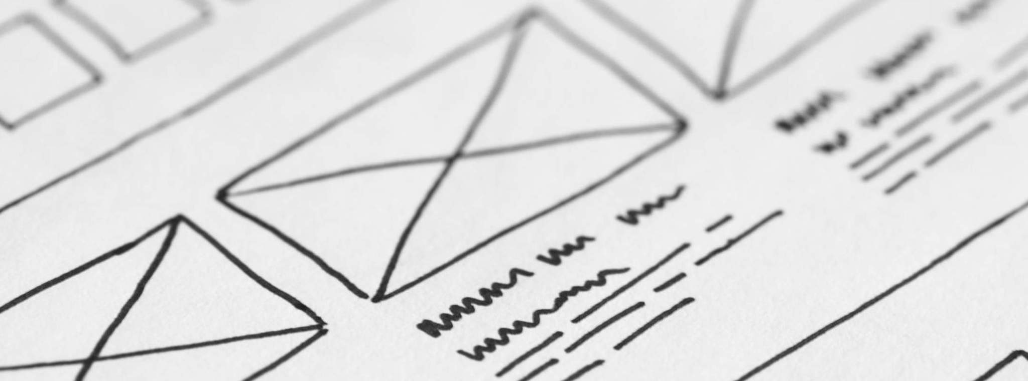 UX Design wireframe