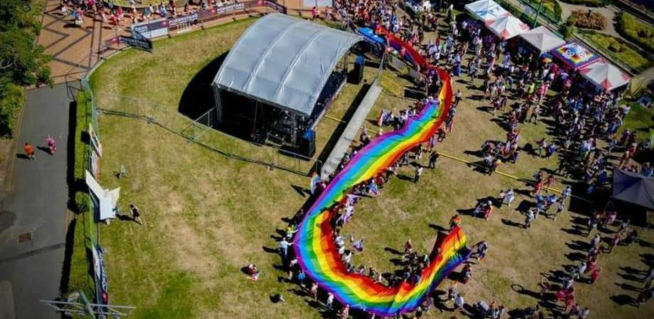 Aerial shot of Isle of Pride 2022