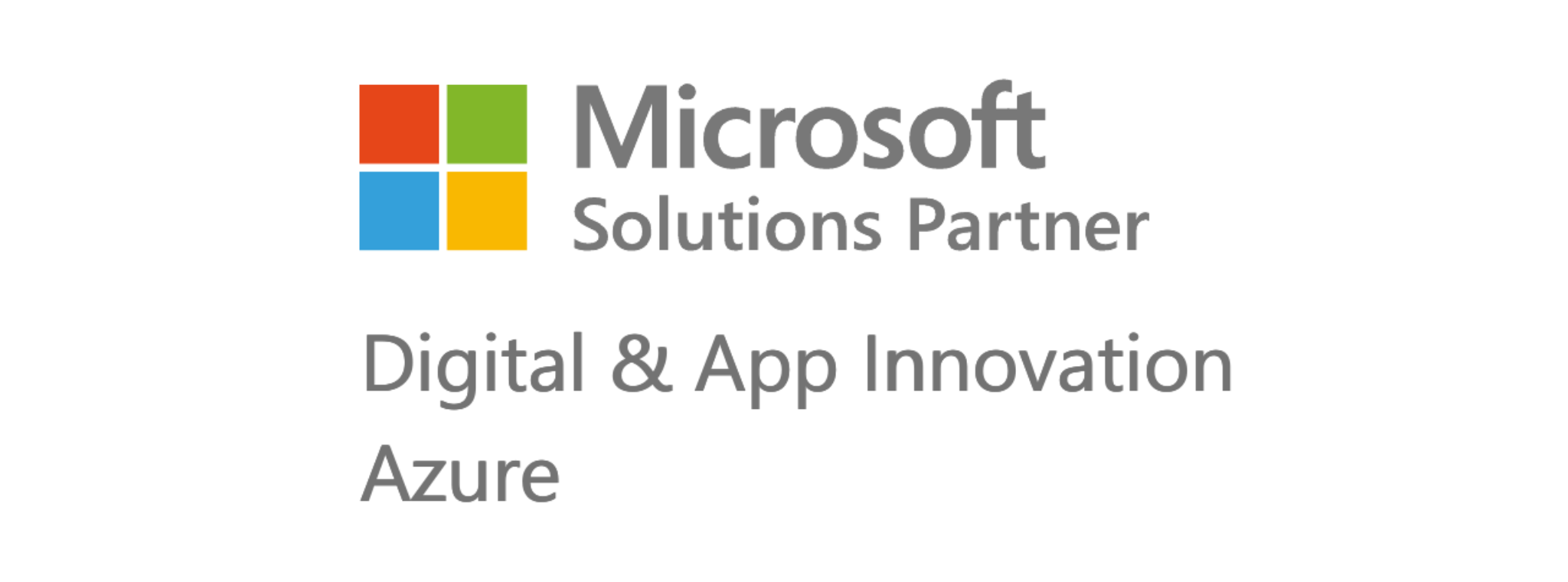 Logo for Microsoft Solutions Partner Digital & App Innovation Azure