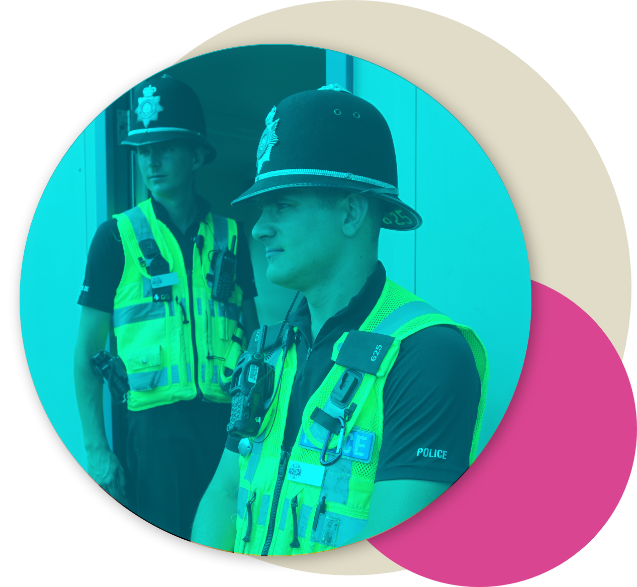 An image of two police officers in their uniform