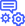 Icons of two gears and a speech bubble