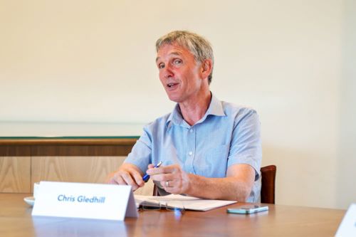 Chris Gledhill speaking at Scotland roundtable event