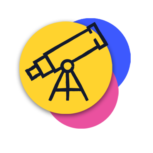 icon of telescope pointing upwards