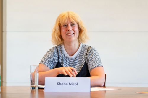 Shona Nicol speaking at Scotland roundtable event