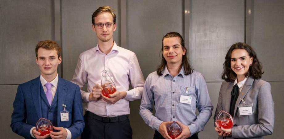 Four award winners of the Young software engineering talent awards