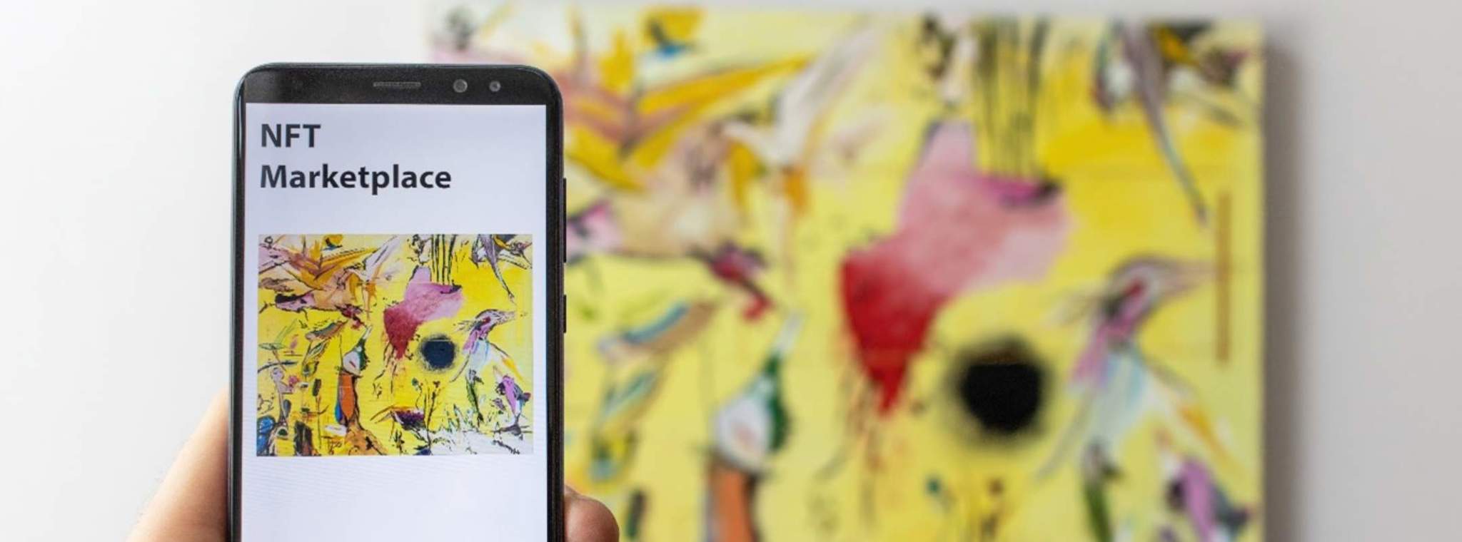 An example of a NFT being used in artwork