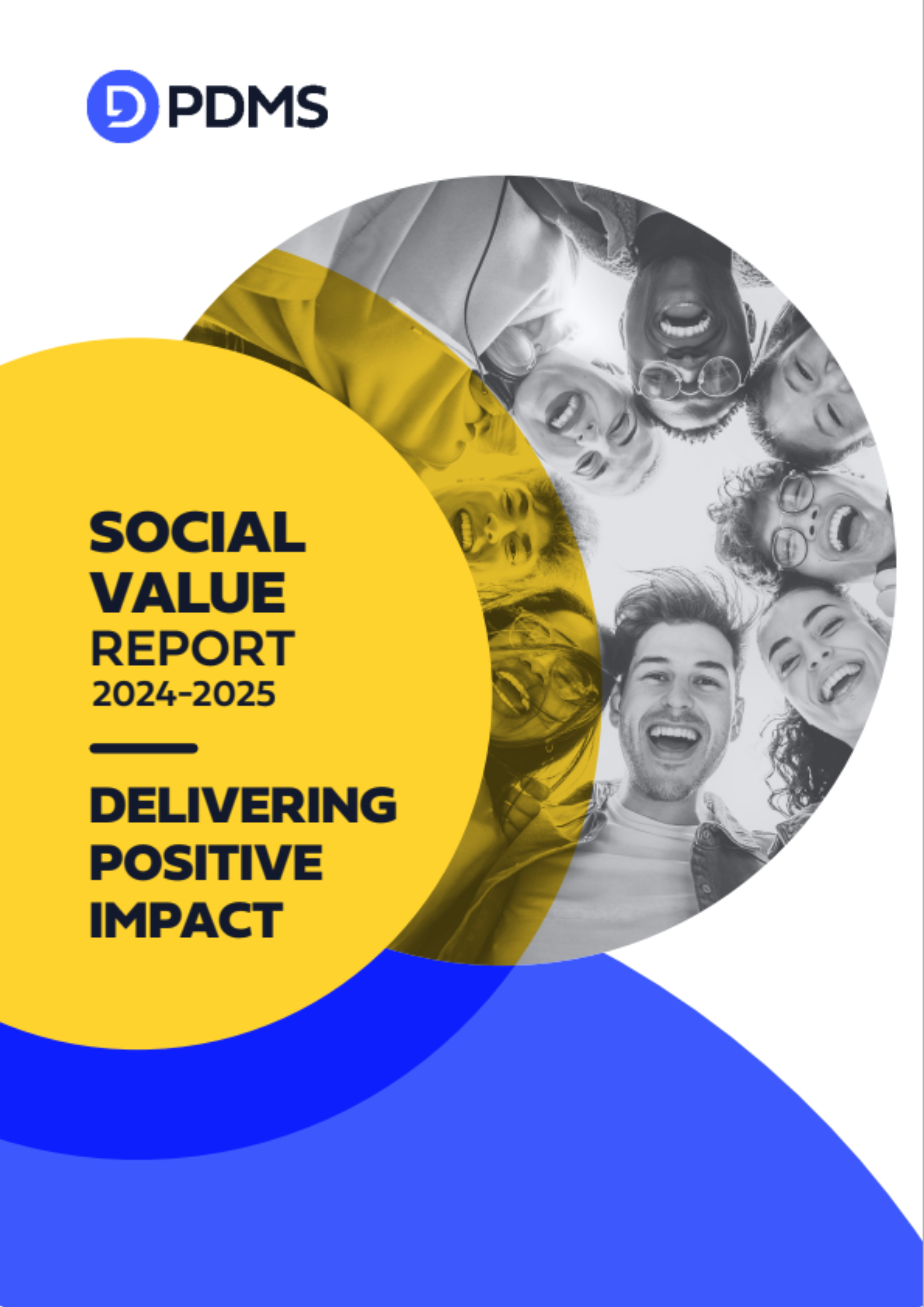 An image of the front cover of the Social Value Report 2024-25