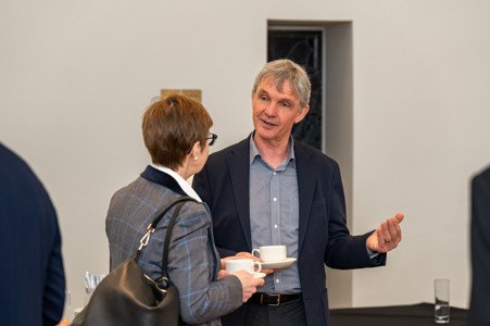 Chris Gledhill talking to Beth Lawton