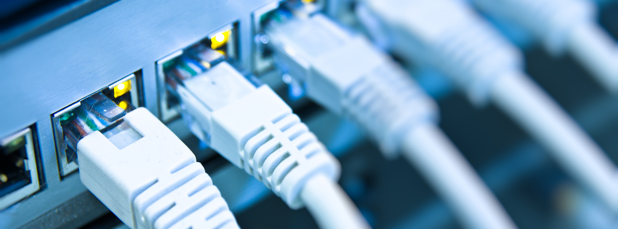 A photo of connection wires in a PC 