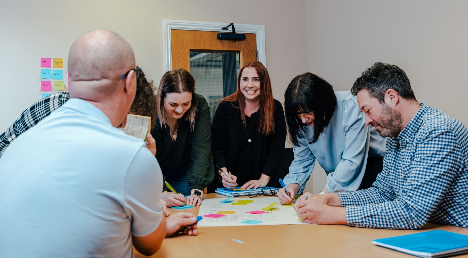 Group of people in a workshop