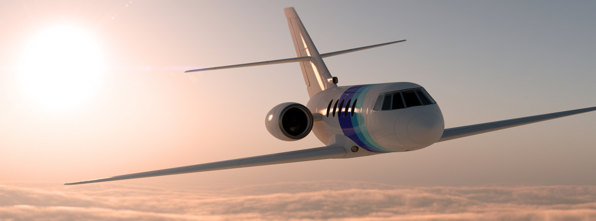 A photo of an aircraft in the sky