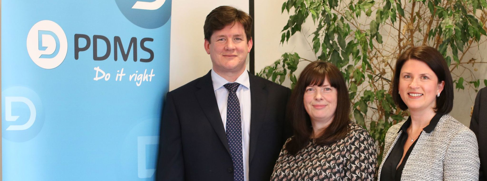 A picture of the newly promoted Neal, Joanne and Jayne