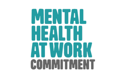 A copy of the Mental Health at Work Commitment logo